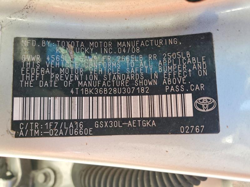 Продаж на аукціоні авто 2008 Toyota Avalon, vin: 4T1BK36B28U307182, номер лоту: 70619696