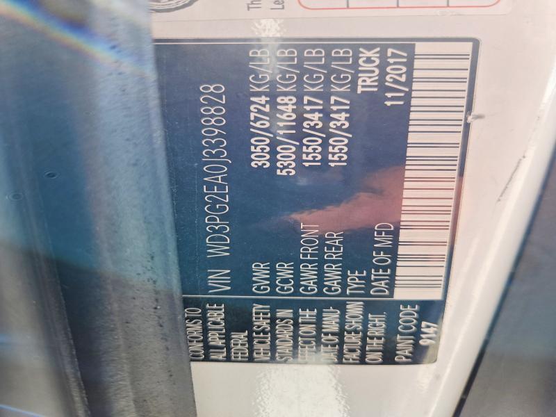 Aukcja sprzedaży 2018 Mercedes-benz Metris, vin: WD3PG2EA0J3398828, numer aukcji: 65965866