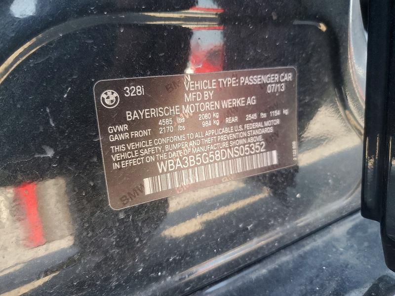 67685586 :رقم المزاد ، WBA3B5G58DNS05352 vin ، 2013 Bmw 328 مزاد بيع