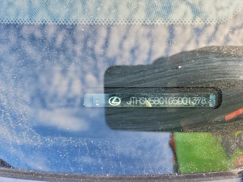 2016 Lexus Rc მანქანა იყიდება აუქციონზე, vin: JTHSM5BC1G5001378, აუქციონის ნომერი: 70801306