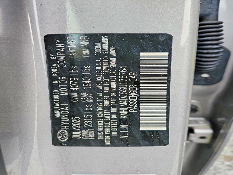 Auction sale of the 2025 Hyundai Elantra Hybrid, vin: KMHLM4DJ5SU178764, lot number: 66774206