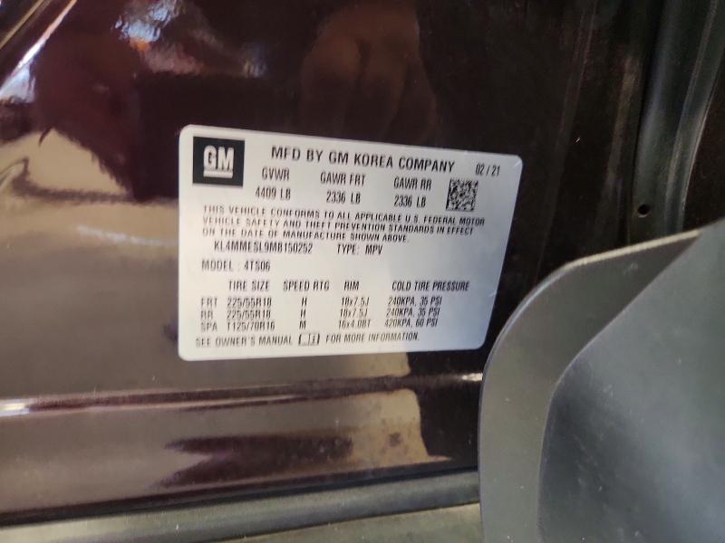 Aukcja sprzedaży 2021 Buick Encore Gx, vin: KL4MMESL9MB150252, numer aukcji: 69135046