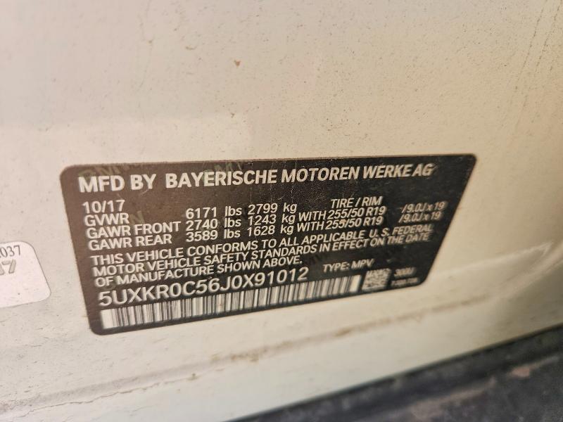 Aukcja sprzedaży 2018 Bmw X5, vin: 5UXKR0C56J0X91012, numer aukcji: 67906306