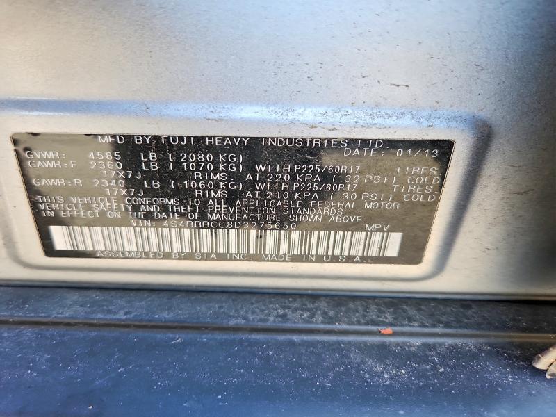 Продажа на аукционе авто 2013 Subaru Outback, vin: 4S4BRBCC8D3275650, номер лота: 66942086