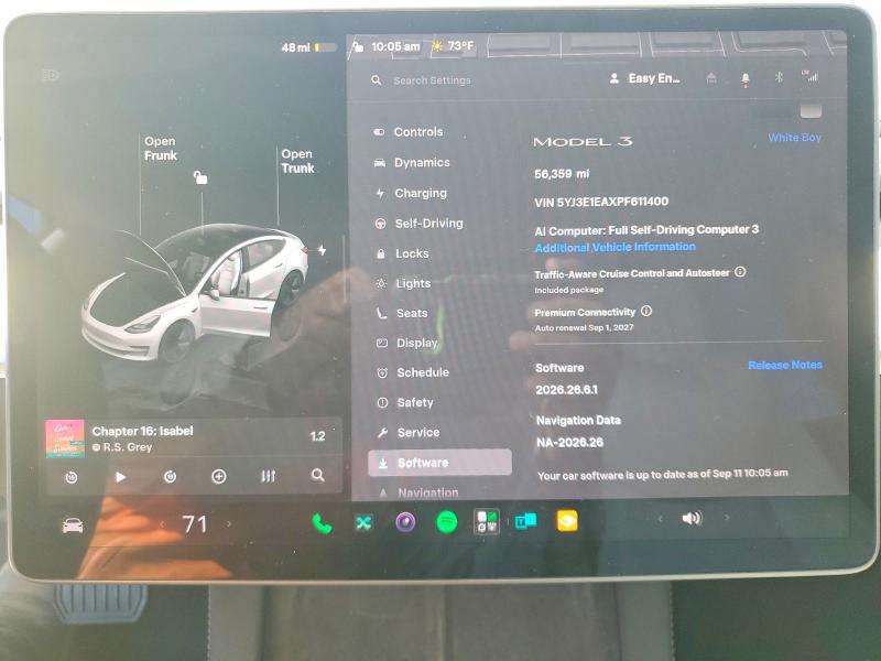 2023 Tesla Model 3 მანქანა იყიდება აუქციონზე, vin: 5YJ3E1EAXPF611400, აუქციონის ნომერი: 67486976