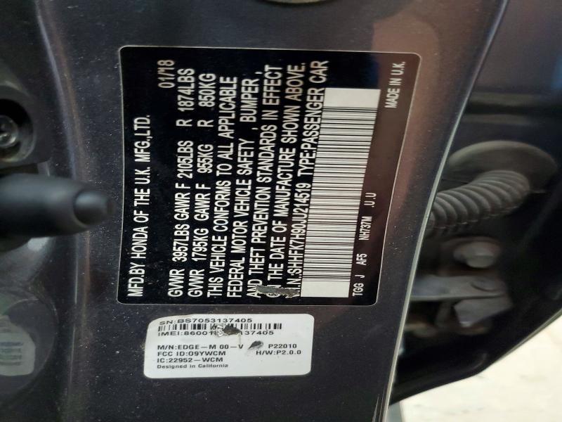 Aukcja sprzedaży 2018 Honda Civic, vin: SHHFK7H90JU214519, numer aukcji: 67199206
