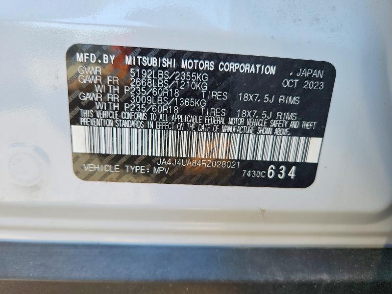 Продаж на аукціоні авто 2024 Mitsubishi Outlander, vin: JA4J4UA84RZ028021, номер лоту: 70794716
