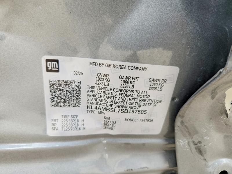 68875486 :رقم المزاد ، KL4AMBSL7SB197505 vin ، 2025 Buick Encore Gx مزاد بيع