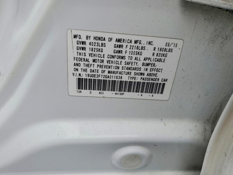 Aukcja sprzedaży 2016 Acura Ilx, vin: 19UDE2F72GA011638, numer aukcji: 67408046