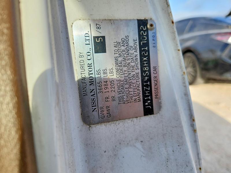 Aukcja sprzedaży 1987 Nissan 300zx, vin: JN1HZ14S8HX217022, numer aukcji: 68747216