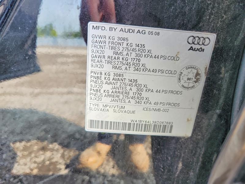 Продаж на аукціоні авто 2008 Audi Q7, vin: WA1BY64L38D067683, номер лоту: 66778666