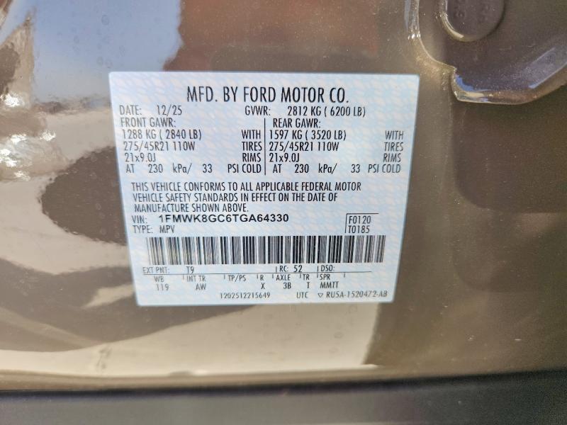 Продажа на аукционе авто 2026 Ford Explorer, vin: 1FMWK8GC6TGA64330, номер лота: 69223856