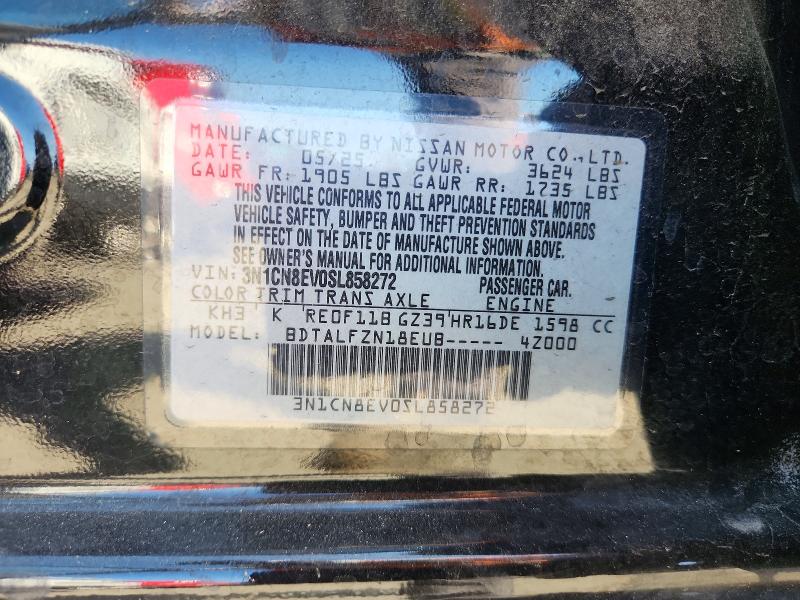 Продаж на аукціоні авто 2025 Nissan Versa, vin: 3N1CN8EV0SL858272, номер лоту: 69072176