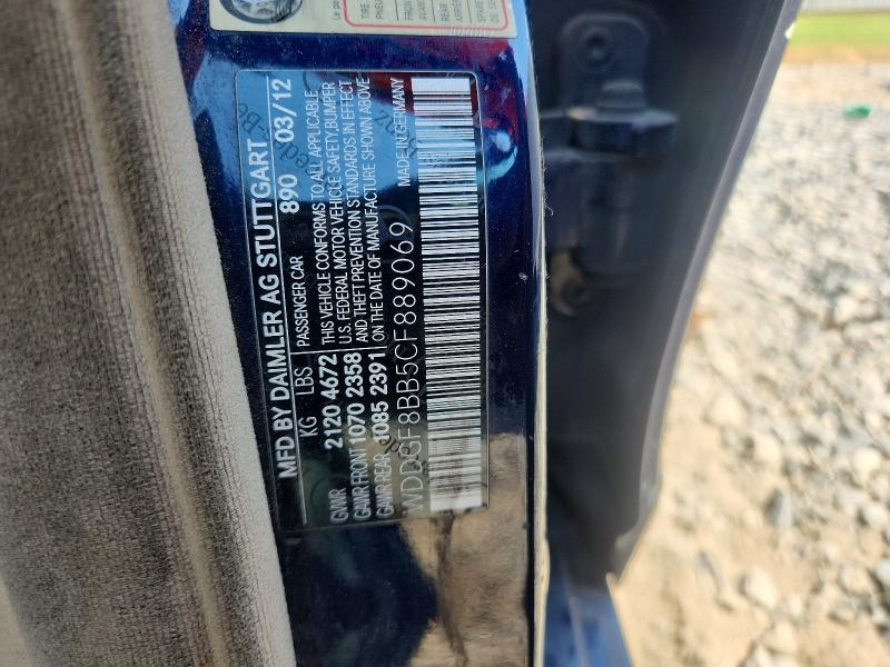 Aukcja sprzedaży 2012 Mercedes-benz C, vin: WDDGF8BB5CF889069, numer aukcji: 69643116