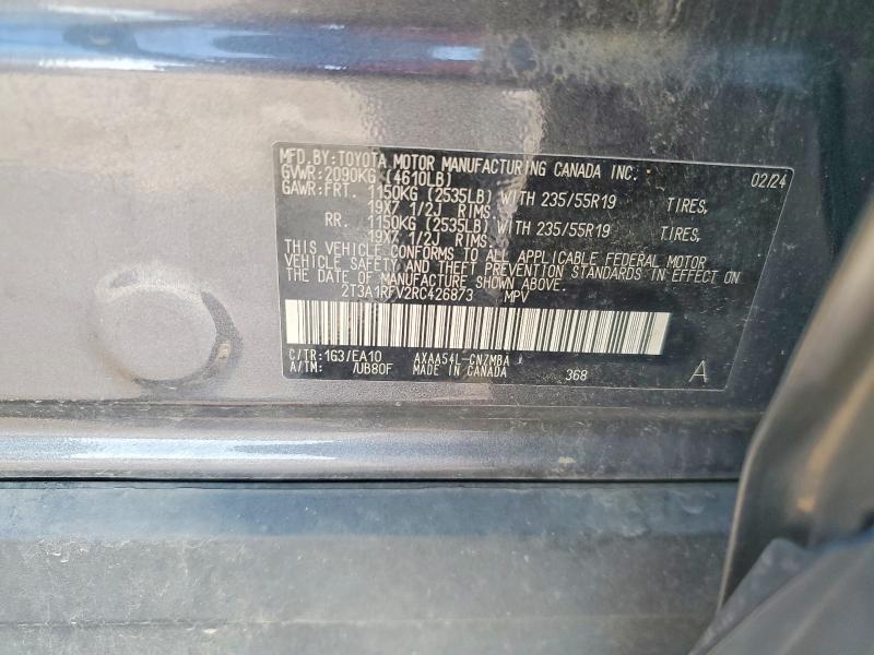 67840226 :رقم المزاد ، 2T3A1RFV2RC426873 vin ، 2024 Toyota Rav4 مزاد بيع