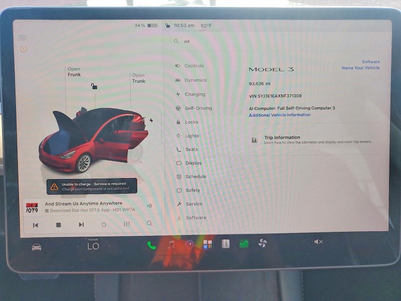 Aukcja sprzedaży 2022 Tesla Model 3, vin: 5YJ3E1EAXNF371309, numer aukcji: 67562166
