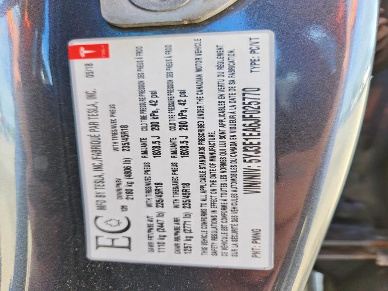 Aukcja sprzedaży 2018 Tesla Model 3, vin: 5YJ3E1EA6JF025770, numer aukcji: 68212806