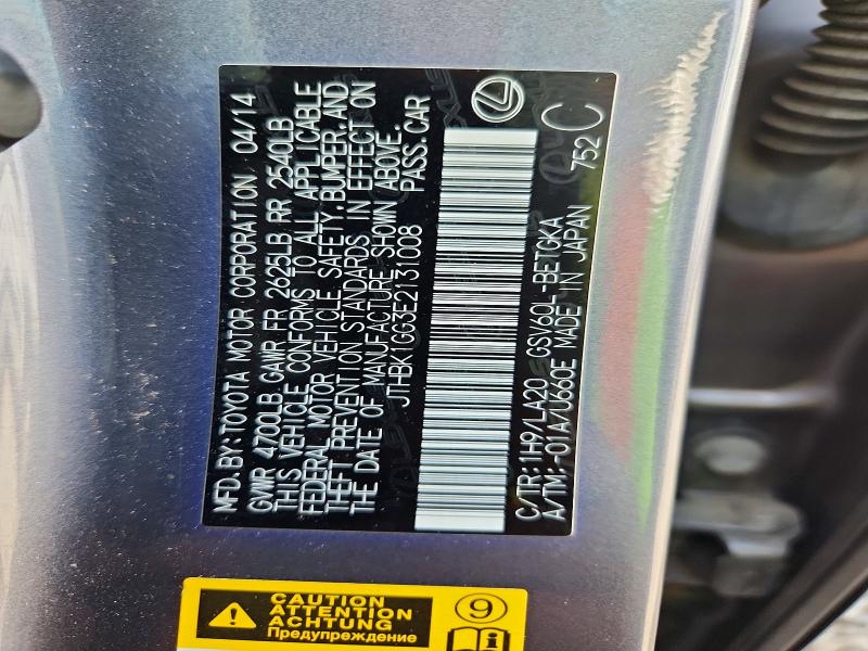 Aukcja sprzedaży 2014 Lexus Es, vin: JTHBK1GG3E2131008, numer aukcji: 68956456