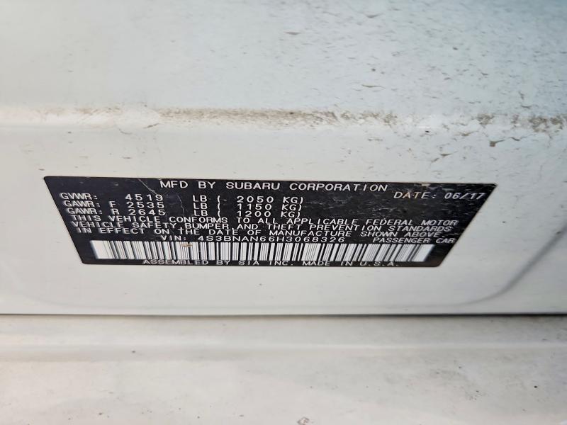Aukcja sprzedaży 2017 Subaru Legacy, vin: 4S3BNAN66H3068326, numer aukcji: 67521216