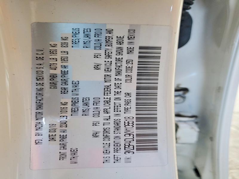 67871876 :رقم المزاد ، 3MZBPADL9KM105518 vin ، 2019 Mazda 3 مزاد بيع
