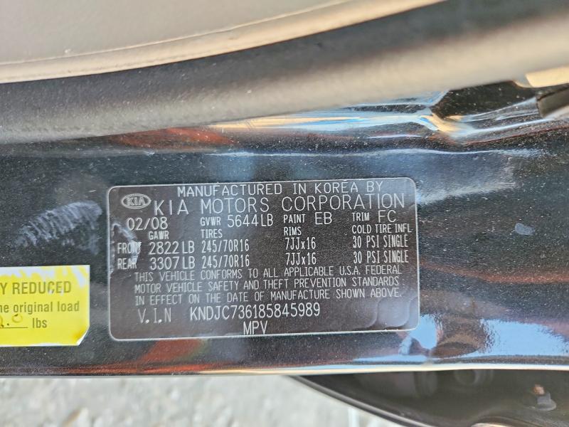 Aukcja sprzedaży 2008 Kia Sorento, vin: KNDJC736185845989, numer aukcji: 68004706