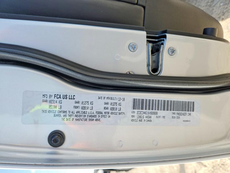 68088336 :رقم المزاد ، 2C3CCAAG1KH569688 vin ، 2019 Chrysler 300 مزاد بيع