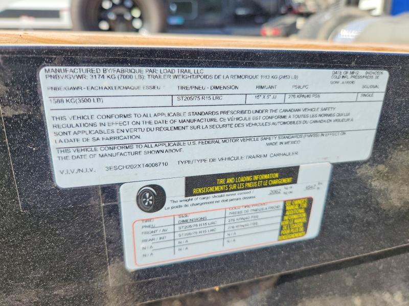 Auction sale of the 2026 Load Trail Unknown, vin: 3ESCH202XT4008710, lot number: 69281816