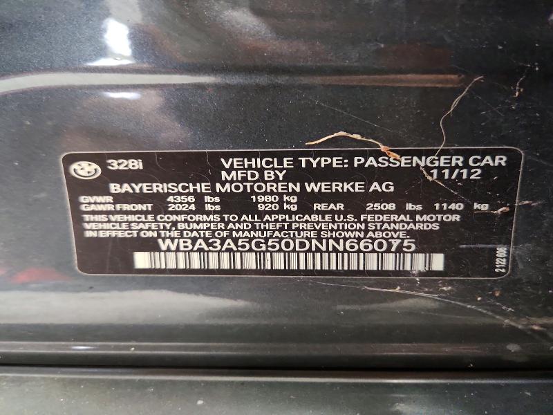 69771646 :رقم المزاد ، WBA3A5G50DNN66075 vin ، 2013 Bmw 328 مزاد بيع
