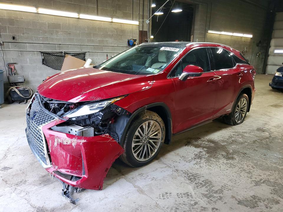 70174316 :رقم المزاد ، 2T2JGMDA0NC080287 vin ، 2022 Lexus Rx مزاد بيع