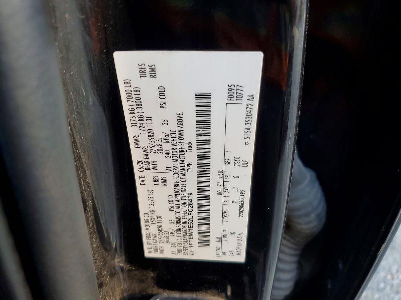 Продаж на аукціоні авто 2020 Ford F150, vin: 1FTEW1E52LFC28419, номер лоту: 70353126
