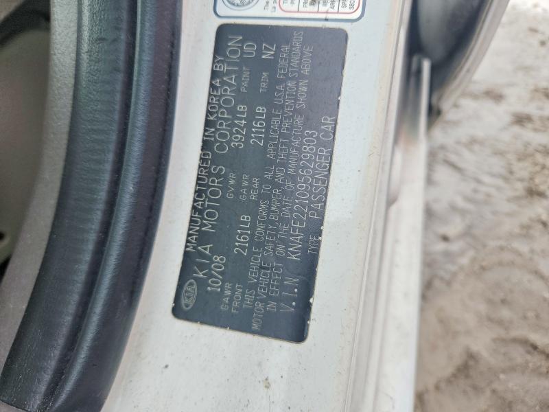 Aukcja sprzedaży 2009 Kia Spectra, vin: KNAFE221095629803, numer aukcji: 70162286