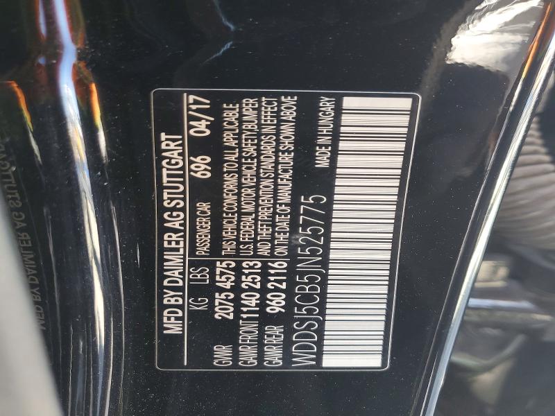 69395466 :رقم المزاد ، WDDSJ5CB5JN525775         vin ، 2018 Mercedes-benz Cla مزاد بيع