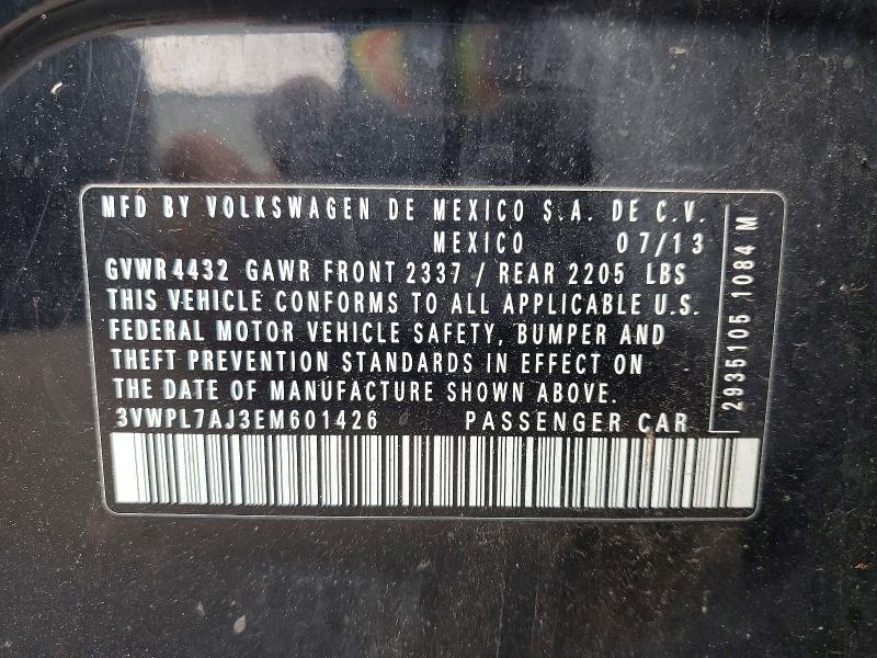 Продаж на аукціоні авто 2014 Volkswagen Jetta, vin: 3VWPL7AJ3EM601426, номер лоту: 63784276