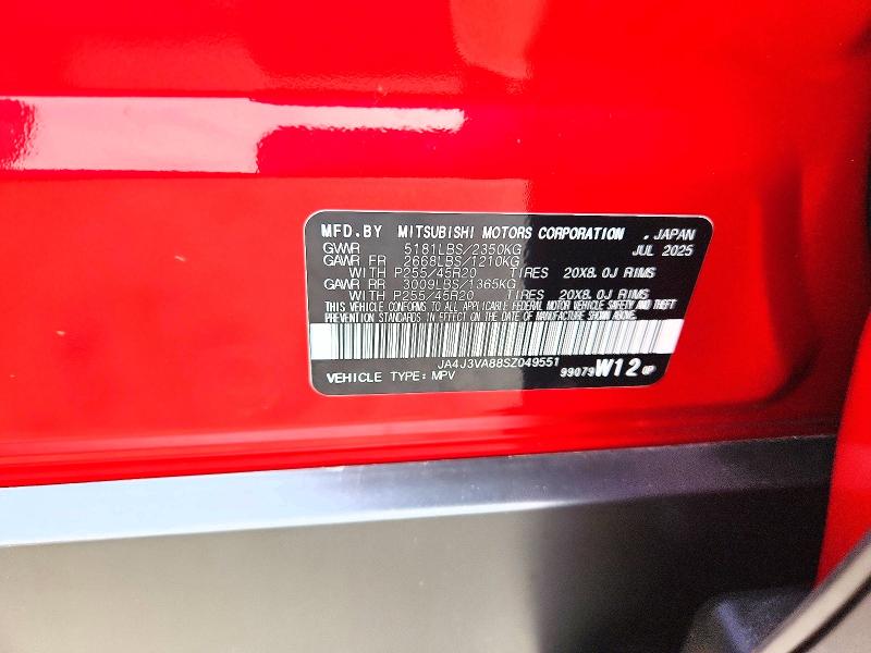 Aukcja sprzedaży 2025 Mitsubishi Outlander, vin: JA4J3VA88SZ049551, numer aukcji: 69553346