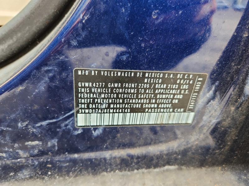 Продажа на аукционе авто 2014 Volkswagen Jetta, vin: 3VWD17AJ8EM444145, номер лота: 67424946