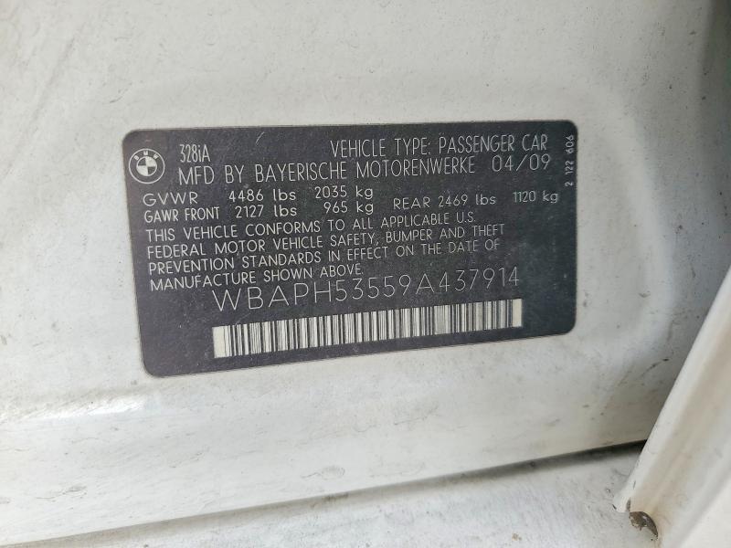 Продаж на аукціоні авто 2009 Bmw 328, vin: WBAPH53559A437914, номер лоту: 67865346