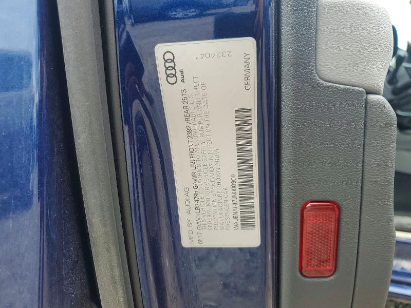 Продажа на аукционе авто 2018 Audi A4, vin: WAUENAF47JN000909        , номер лота: 68537886
