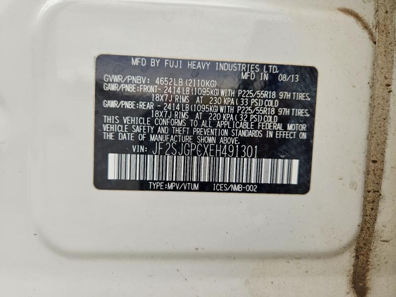 Продаж на аукціоні авто 2014 Subaru Forester, vin: JF2SJGPCXEH491301, номер лоту: 70172876