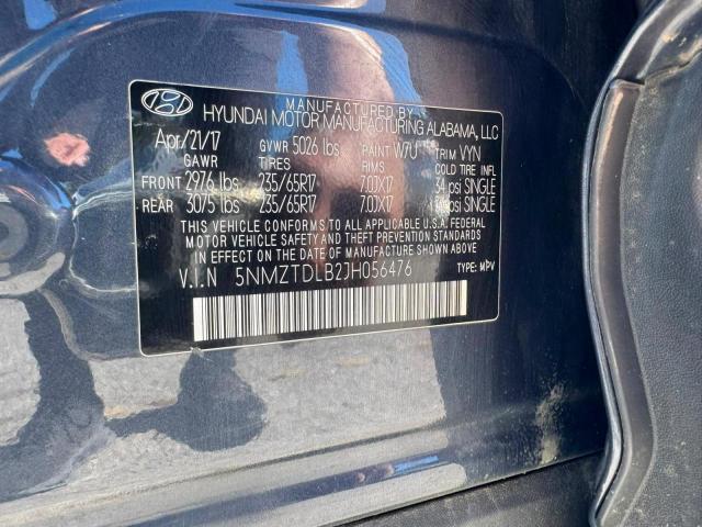 70322736 :رقم المزاد ، 5NMZTDLB2JH056476 vin ، 2018 Hyundai Santa Fe Sport مزاد بيع