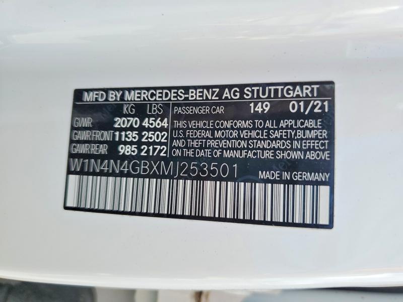 Продаж на аукціоні авто 2021 Mercedes-benz Gla, vin: W1N4N4GBXMJ253501, номер лоту: 68707936