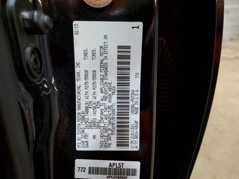 Aukcja sprzedaży 2015 Toyota Tundra, vin: 5TFAY5F15FX450771, numer aukcji: 70605346