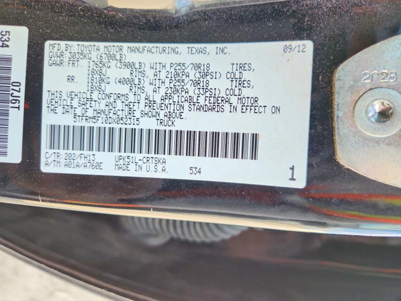 Продаж на аукціоні авто 2013 Toyota Tundra, vin: 5TFRM5F10DX052315, номер лоту: 70351696