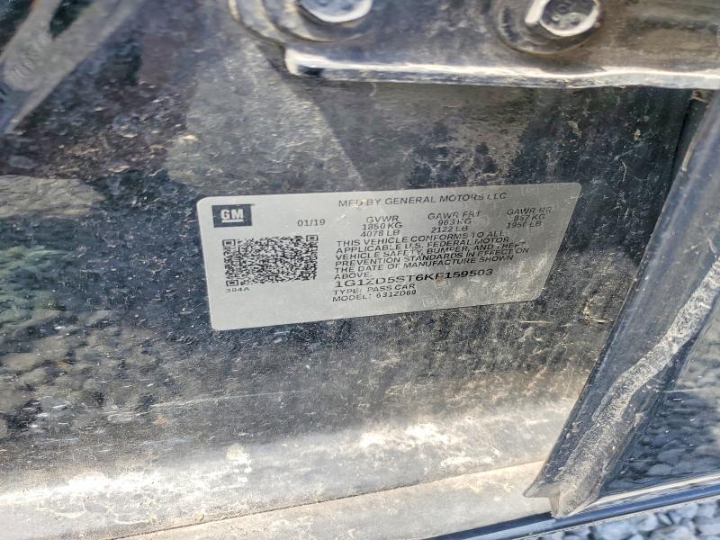 68244976 :رقم المزاد ، 1G1ZD5ST6KF159503 vin ، 2019 Chevrolet Malibu مزاد بيع