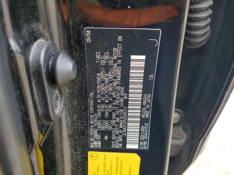 Aukcja sprzedaży 2005 Lexus Rx, vin: JTJGA31U250048313, numer aukcji: 67721096