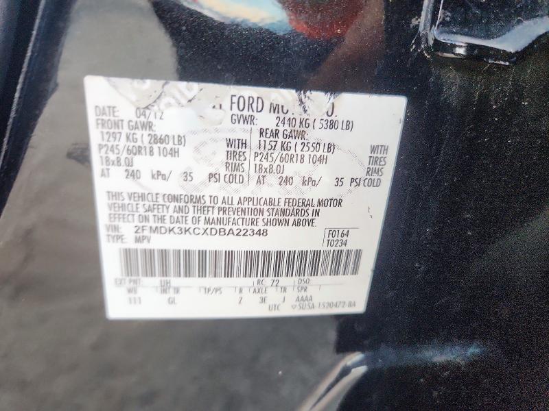 Продаж на аукціоні авто 2013 Ford Edge, vin: 2FMDK3KCXDBA22348, номер лоту: 67629946