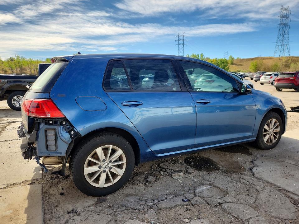 2015 Volkswagen Golf მანქანა იყიდება აუქციონზე, vin: 3VW217AU3FM052967, აუქციონის ნომერი: 68650096