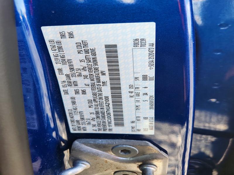 2017 Ford Escape მანქანა იყიდება აუქციონზე, vin: 1FMCU0G97HUA21000, აუქციონის ნომერი: 69987146