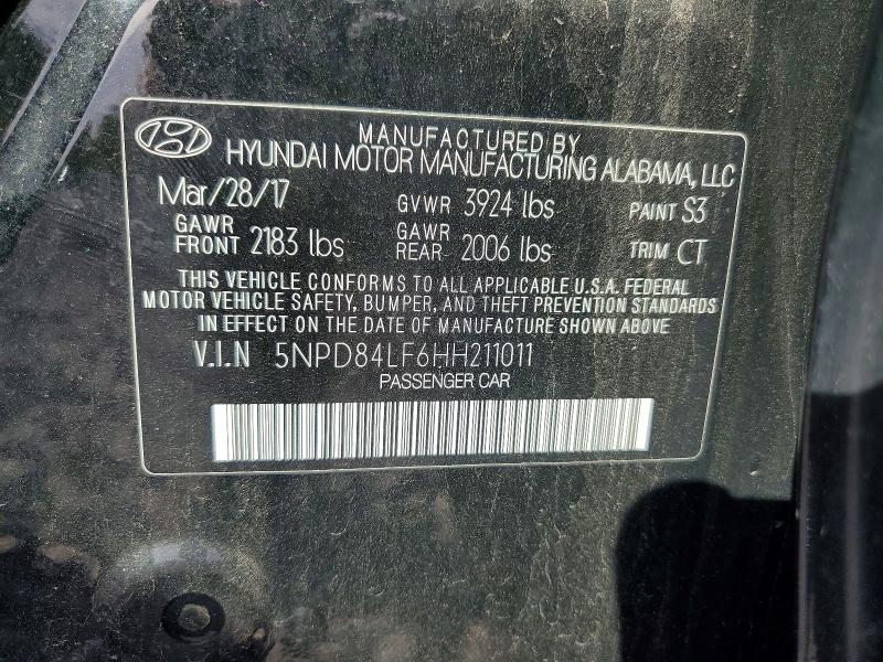 Aukcja sprzedaży 2017 Hyundai Elantra, vin: 5NPD84LF6HH211011, numer aukcji: 70569276
