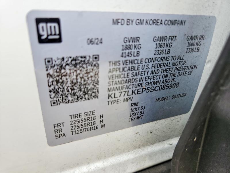 Auction sale of the 2025 Chevrolet Trax, vin: KL77LKEP5SC085908, lot number: 66919006