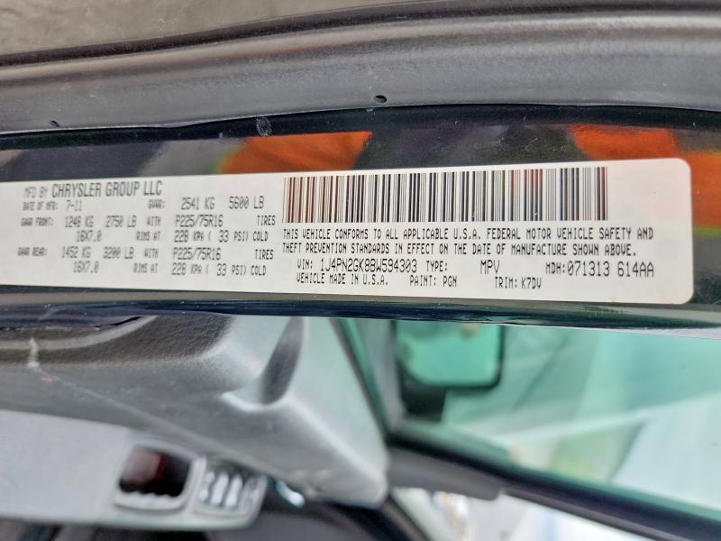 Продажа на аукционе авто 2011 Jeep Liberty, vin: 1J4PN2GK8BW594303, номер лота: 70430776